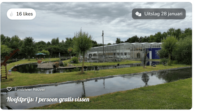 Win: gratis vissen voor 1 persoon