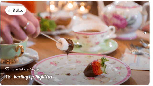 €5,- korting op High Tea bij Broederkapel