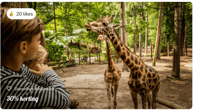 30% korting bij DierenPark Amersfoort